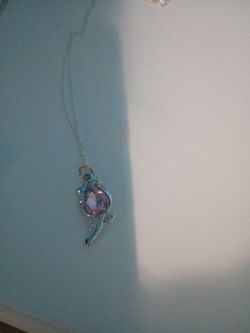 Cute pink flower necklace