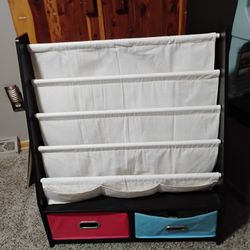 Kids Bookshelf With Drawers