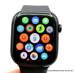 Apple Watch Series 10 46mm GPS Cell Jet Black Case w Sport Band MWY43LW/A 
