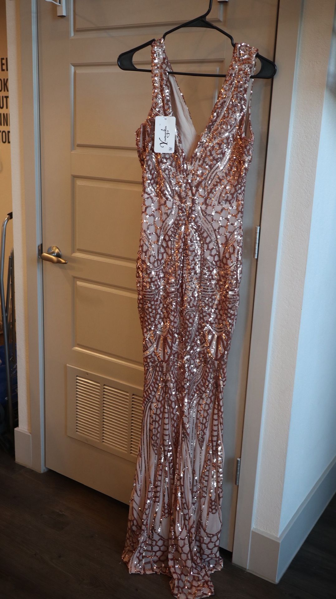 Sleeveless Sequin Dress - Rose Gold Color ; NEVER WORN