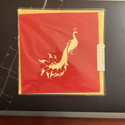 Red Pop Up Card — Peacock  — With Dad Fathers Day Or Mom Mothers Day Or Birthday  