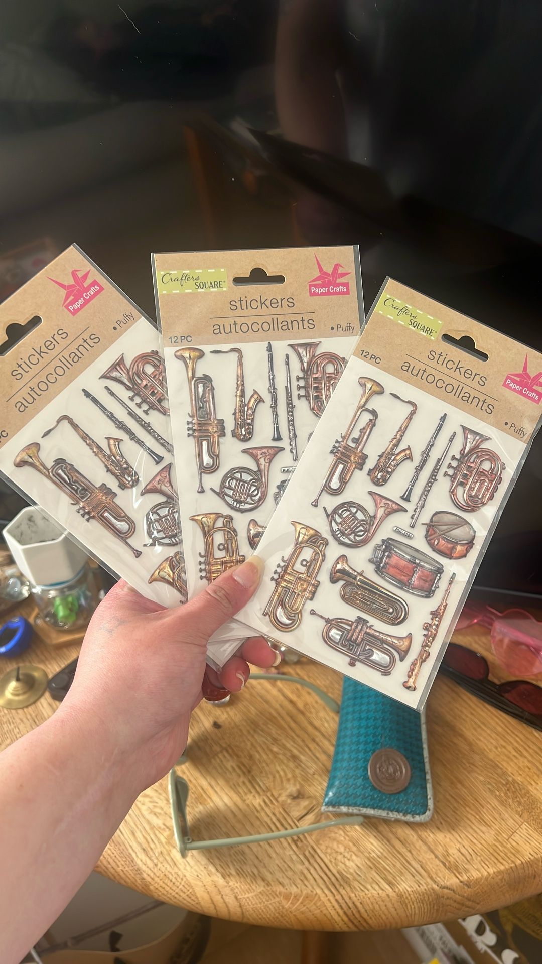 Instrument Embossed Stickers