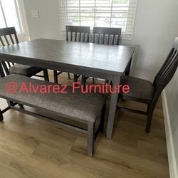 Dining Table Set With Bench