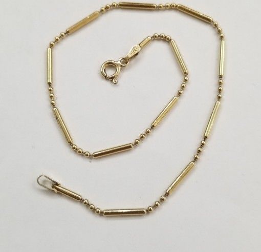 Bracelet/ Anklet Gold Plated Sterling Silver