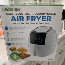 New GoWise Air Fryer  5.8qt - 8 Settings