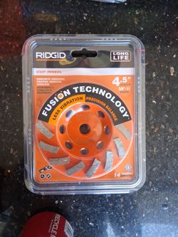 Ridged cup wheel 4.5 inch