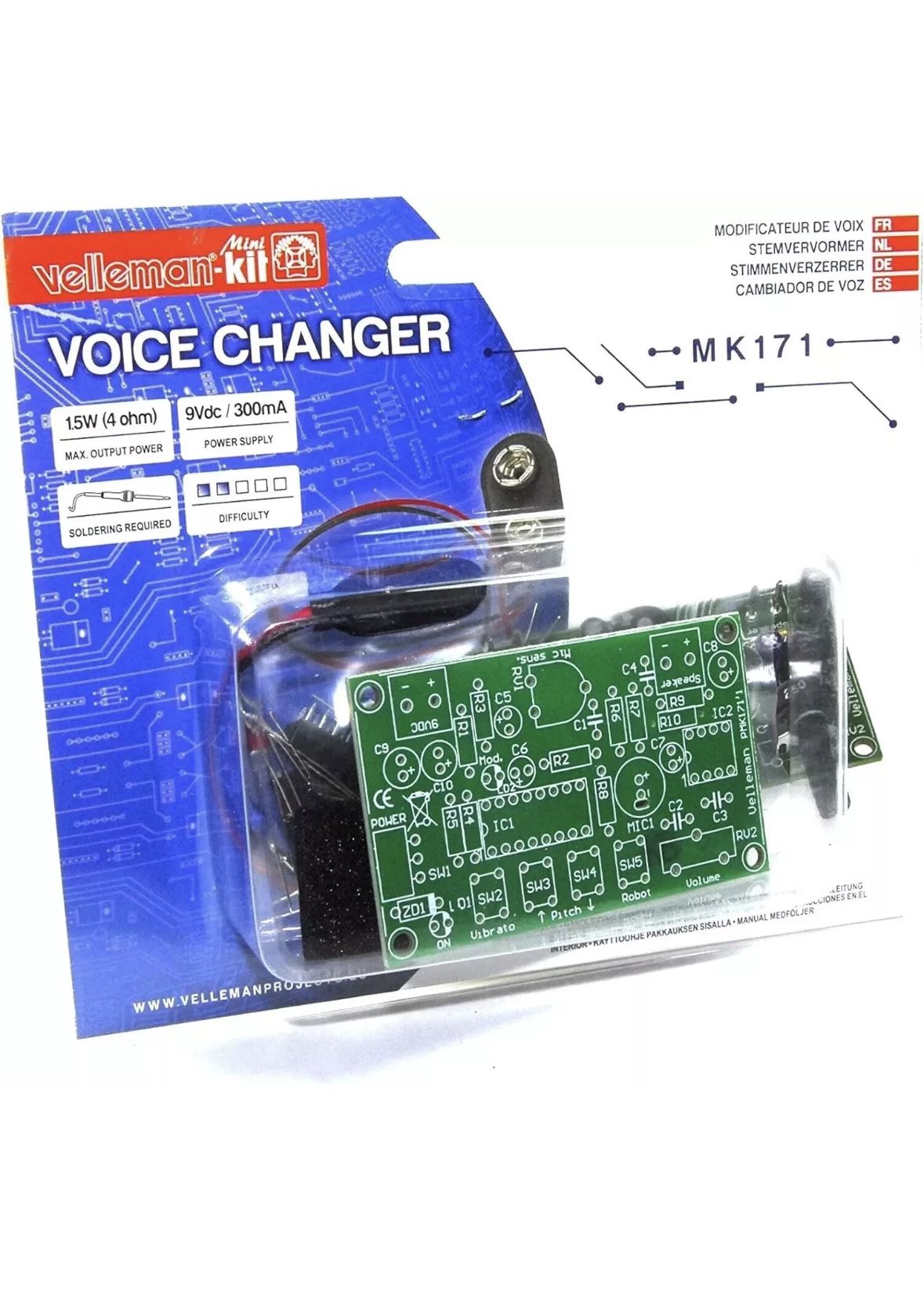 Velleman Voice Changer MK171 Electronic Kit New NOS
