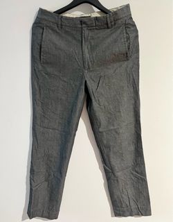 Vintage Banana Republic Gray Men's Dress Pants - Slim Tailored