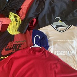 Nike short sleeve hoodie, windbreaker, red turtle neck, dress shirts, sport shirts , dashikis, Large