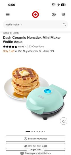 Mini waffle maker