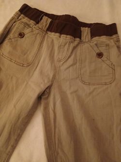 Kids Khaki Pants with Elastic Waistband