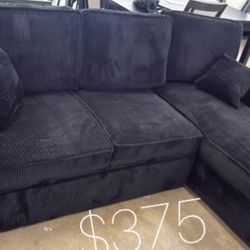 Beautiful 2-Pc Corduroy Sectional Sofa Set 