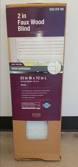 2 inch Faux Wood Blinds - room darkening