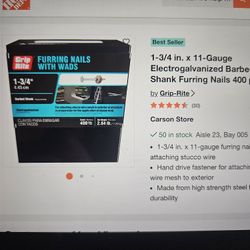 $10 Stucco Lathe Nails