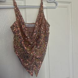Small glitter top