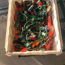 Outside Christmas lights