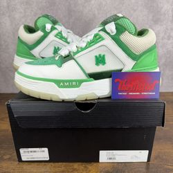 AMIRI MA-1 White Green Size 43 EU / 10 US PS24MFS018-310 Men’s Designer Sneakers OG Rare