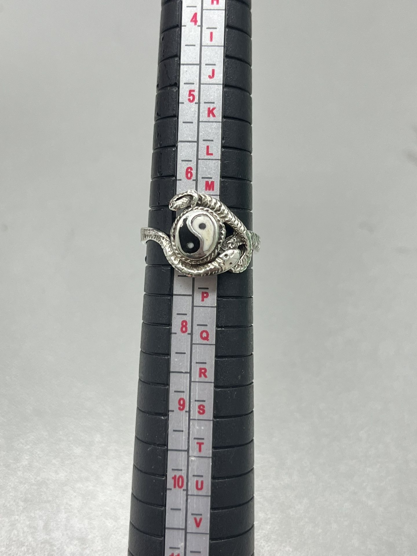 Sterling Silver Custom Chinese Yingyang Ring