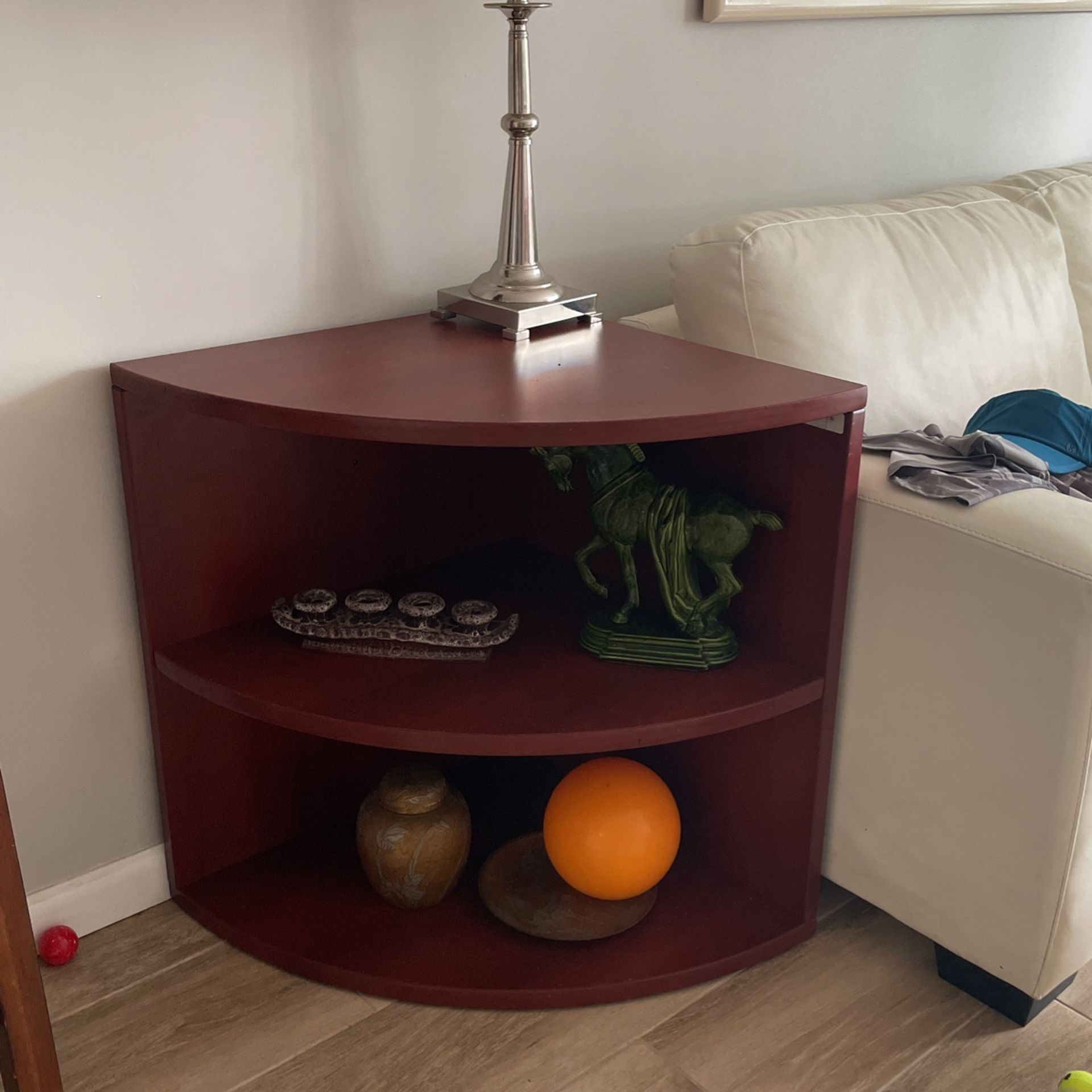 Corner Heavy Wooden Shelf