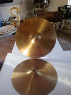 A Pair of Brass Unbranded Cymbal