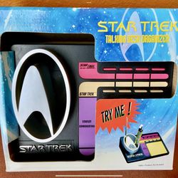 STAR TREK TALKING DESK ORGANIZER, GREAT GIFT (SALE)