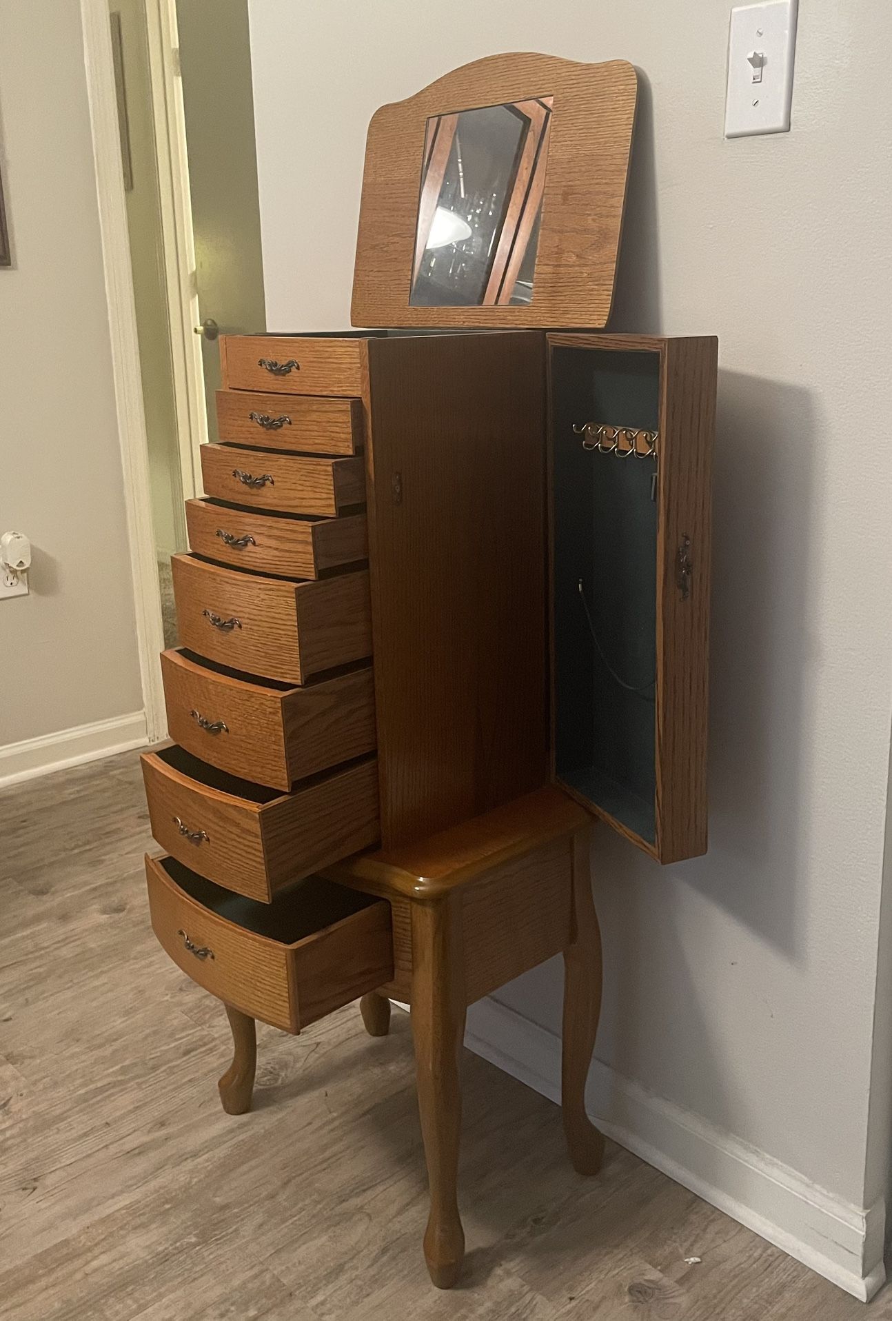 Vintage Powell Jewelry Chest Armoire in RARE Perfect condition!!