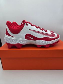 Nike Alpha Huarache Elite 4 Low MCS 'University Red' Baseball Cleats Men's Size 12