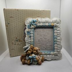 New Cherished Teddies Bride Groom Invitation Holder Wedding Frame 1993 Resin

MINT CONDITION,  STORED IN THE BOX, COMES WITH ORIGINAL PACKAGING

Bride