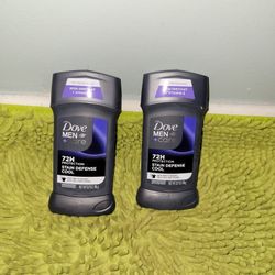 2 Dove Men + Care 2.7oz Deodorants 72hr Protection Stain Defense Cool 