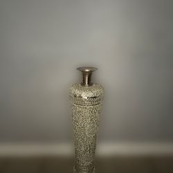 Tall sparkly mosaic vase