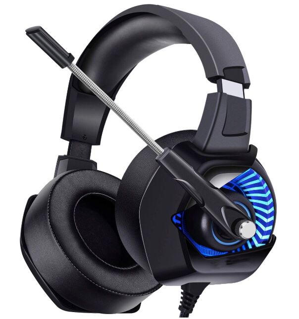 Brand New Seal in Box 7.1 Surround Sound Gaming Headset for PS4, PC, Xbox One, Stereo Headphones for Laptop, Mac, Nintendo Switch with LED Lights, No