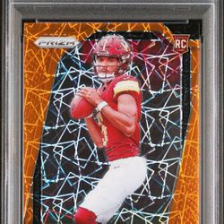 2024 Panini Prizm Orange Lazer Jayden Daniels #347 PSA 10 Commanders 