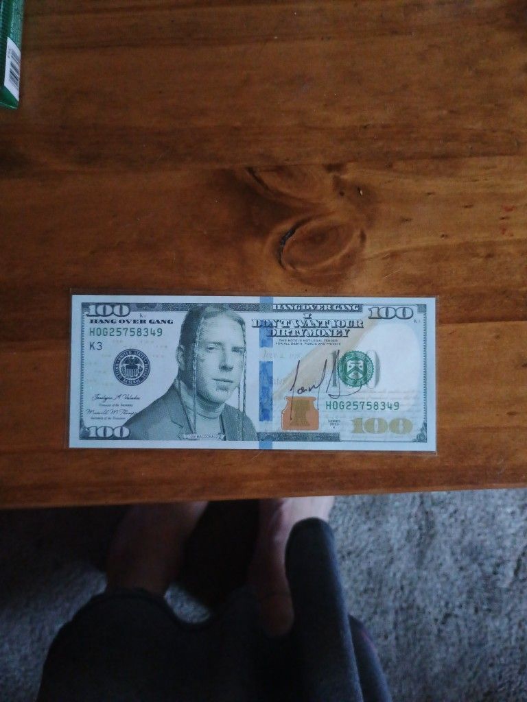 Tom MacDonald Signed $100 Bill