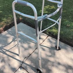 Foldable Walker - Medical Grade - Horizon- 5" Wheels Durable Lightweight - Like New