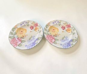 Vintage Floral Plates