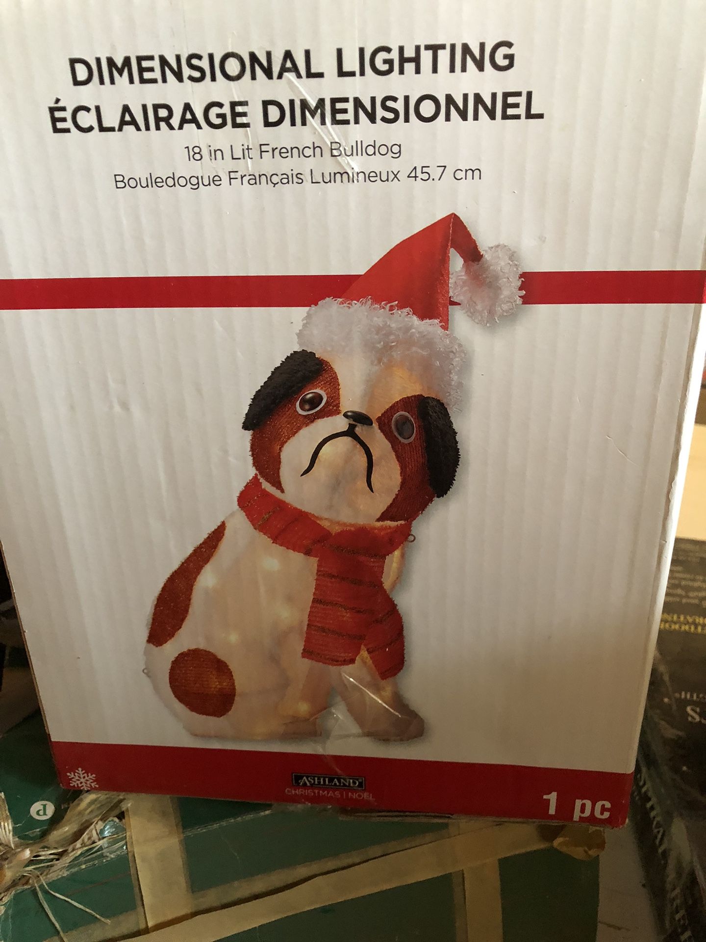 Christmas Outdoor “Bulldog” Lighting Decoration