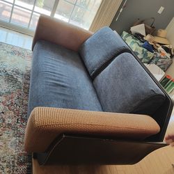 Double Matched Custom Design Back Cushion Sofa Set