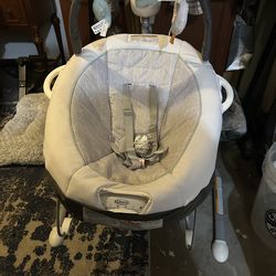 Graco Soothe n Sway LX Swing with portable bouncer - Derby