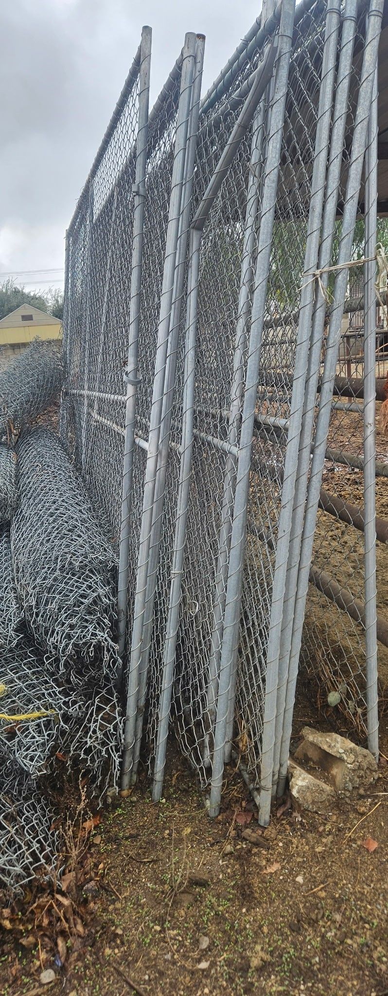 Chain Link Fence Fence Panels Commercial Grade 9 Gauge