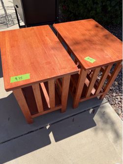 Pair of end tables (or bedside tables)