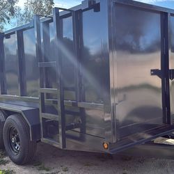 New hydraulic dump trailer