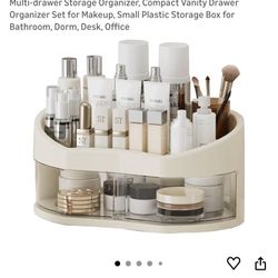 Makeup Organizer, Multi-drawer Storage Organizer, Compact Vanity Drawer Organizer Set for Makeup, Small Plastic Storage Box for Bathroom,