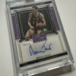 Panini One And One Jerry West /75 Auto Factory Seal