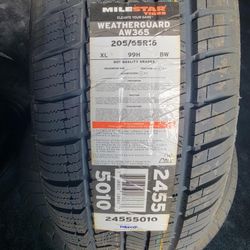 Brand new milestar tires 20565r16