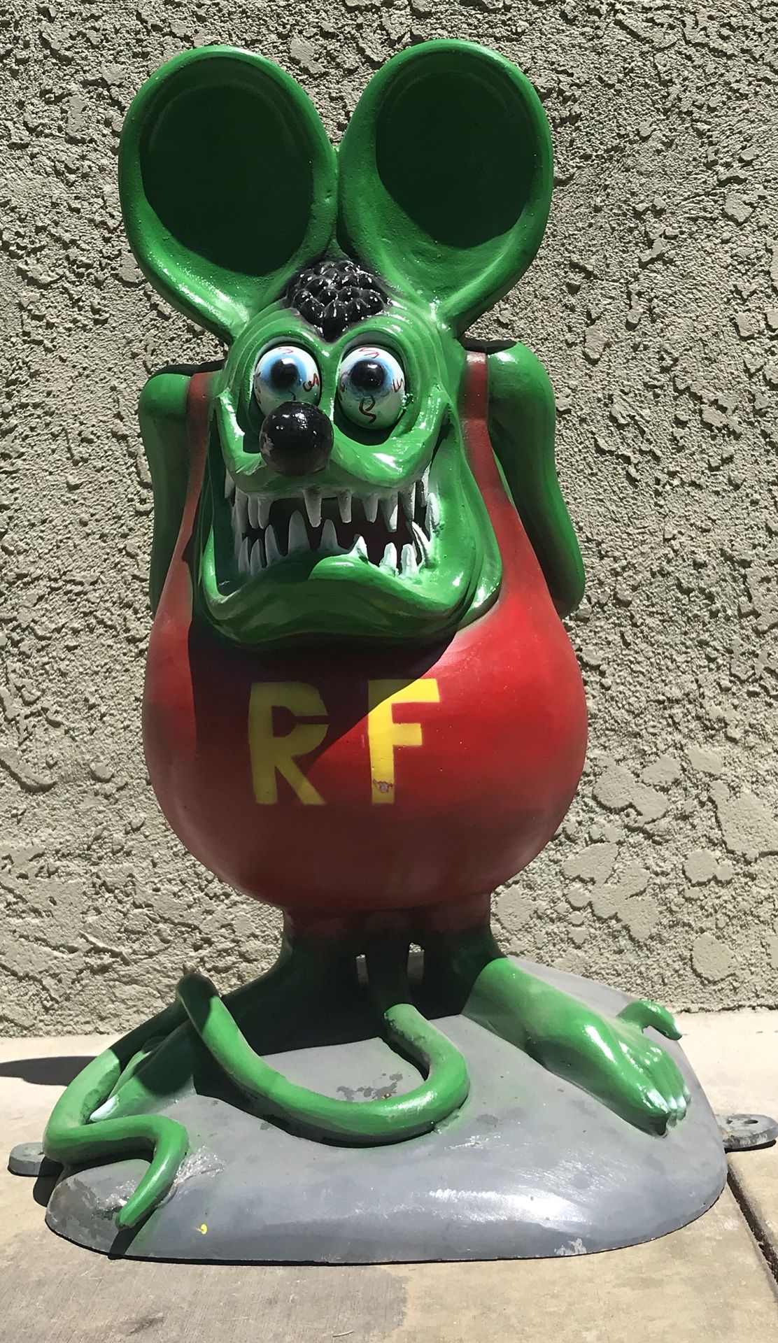 Rat Fink Aluminum Statue 3ft Man Cave no offers price is firm