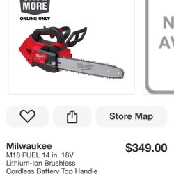 Milwaukee Fuel M18 Chainsaw 
