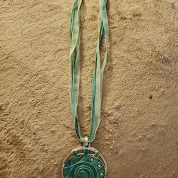 Unique Turquoise/Silver Necklace 