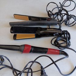 2 Hair Flat Iron 1barrel Lot Of 3 $10 Takes ALL