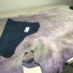 Cowhide Leather Hair On. 25-30 Square Feet. Made In Italy