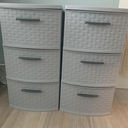 3 Drawer Plastic Storage 